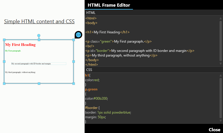 HTML Frame Asset – Intuiface Help Center